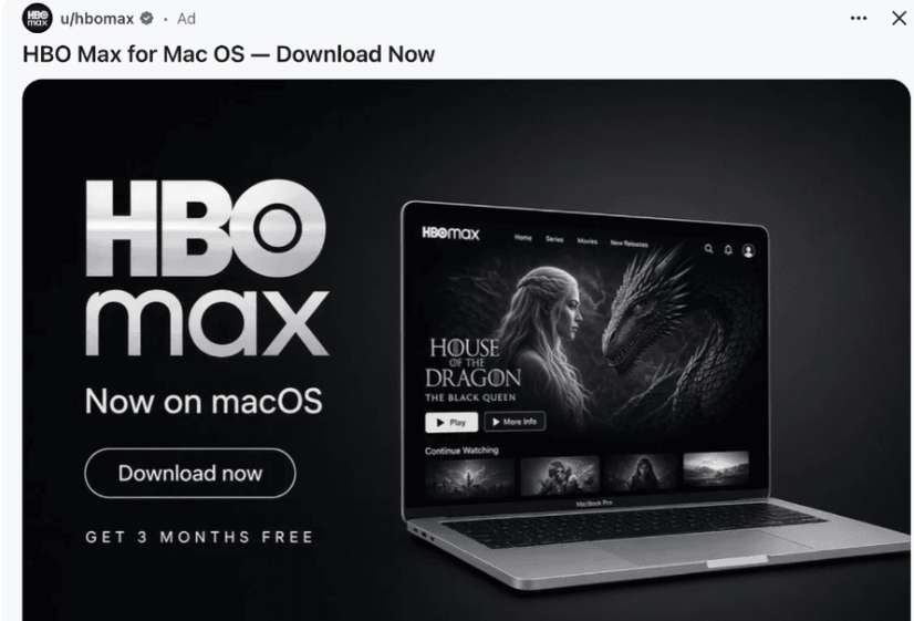 Piratean la cuenta de HBO Max en Reddit para difundir malware